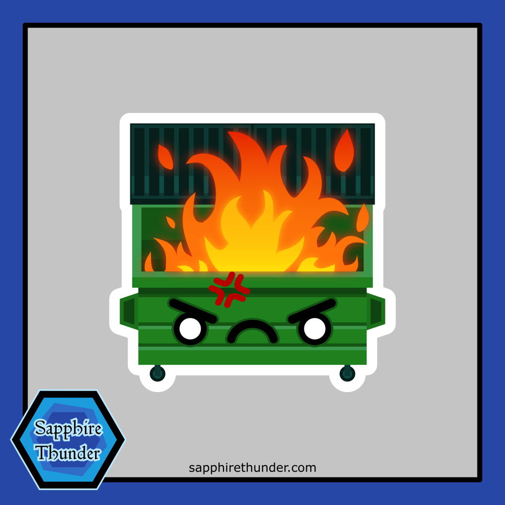 Dumpster Fire Stickers