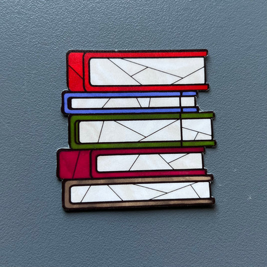 Stained Glass Books Sticker
